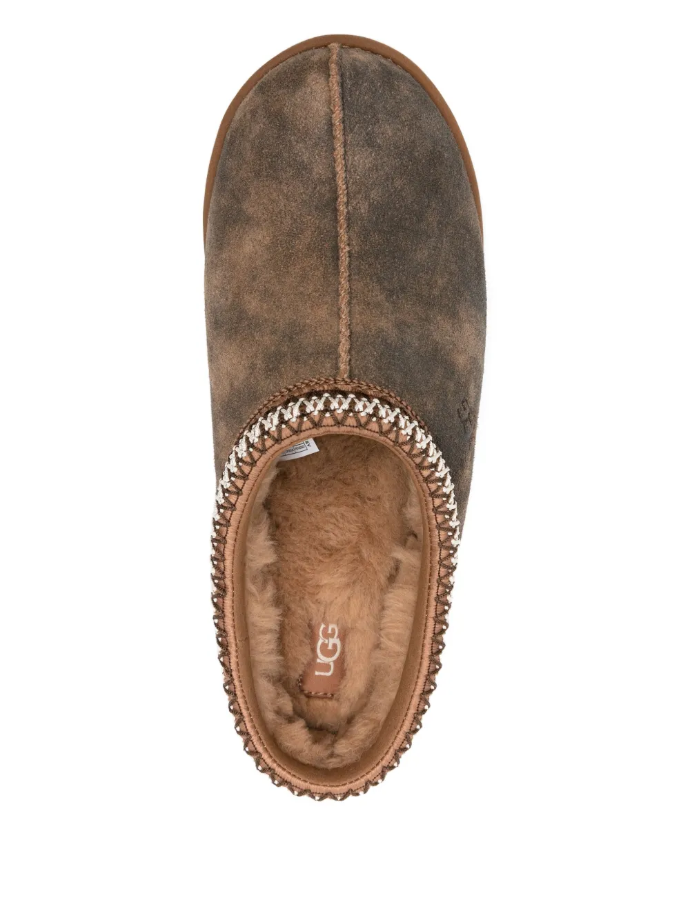 UGG Tasman Baxter braided-trim slippers Brown