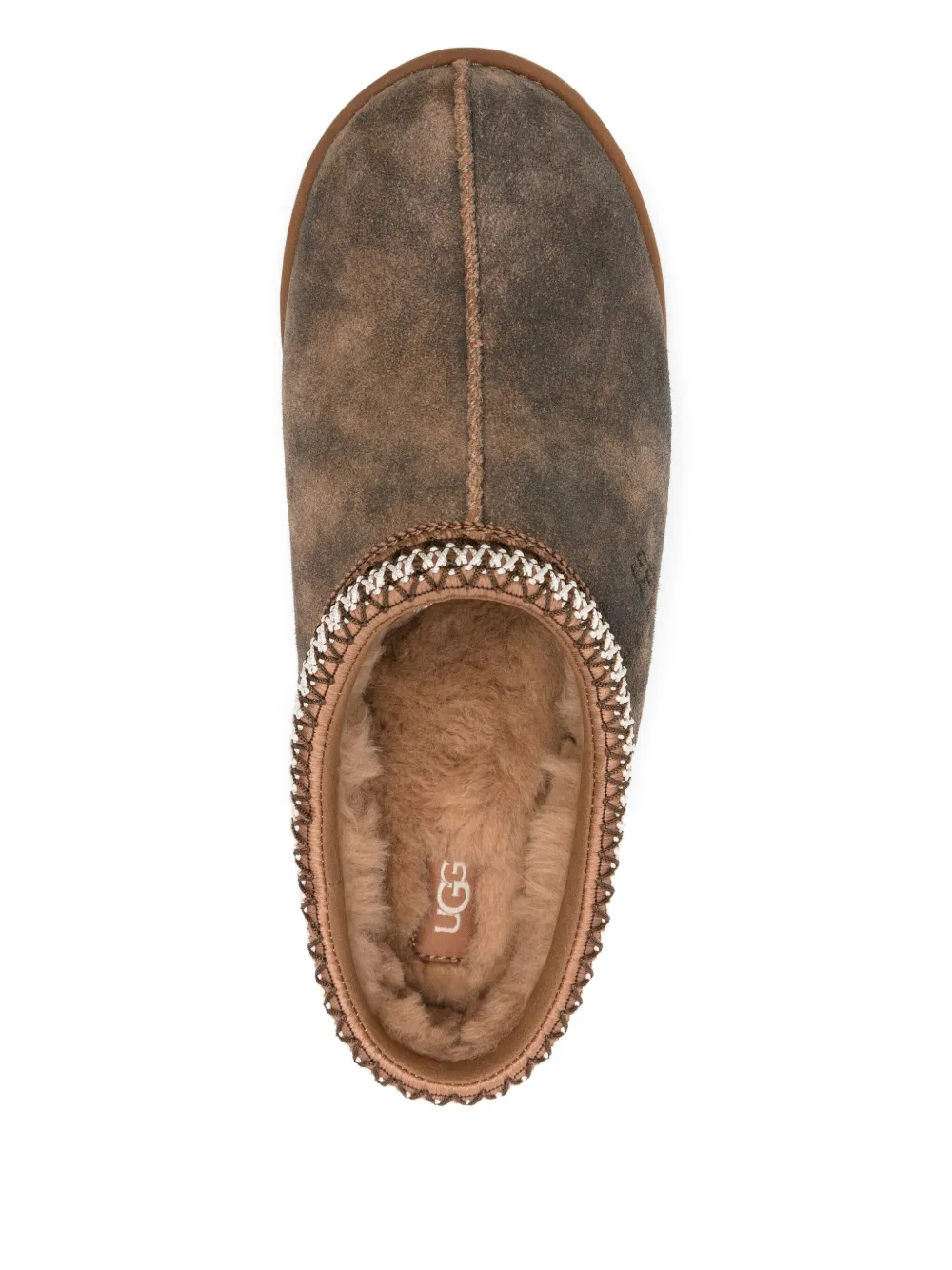 UGG Tasman Baxter braided-trim slippers Brown