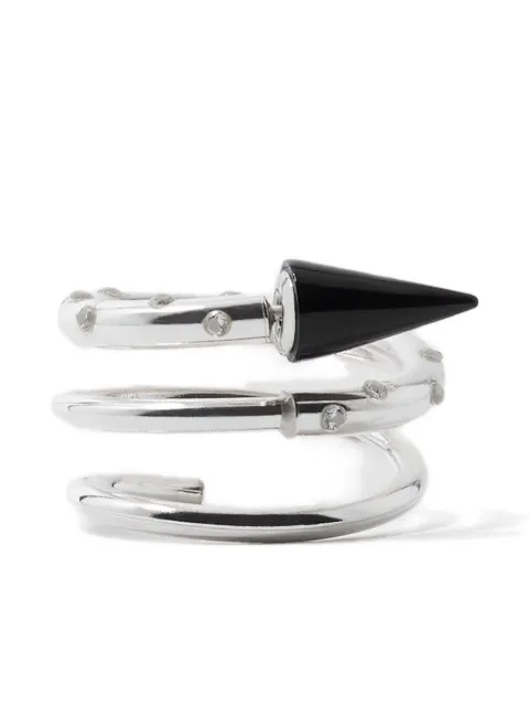 Sunnei medium spiral stones ear-ring