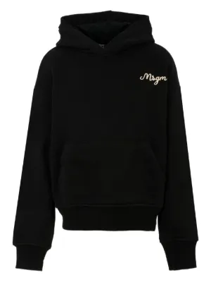 MSGM Kids ロゴ パーカー | ブラック | FARFETCH JP