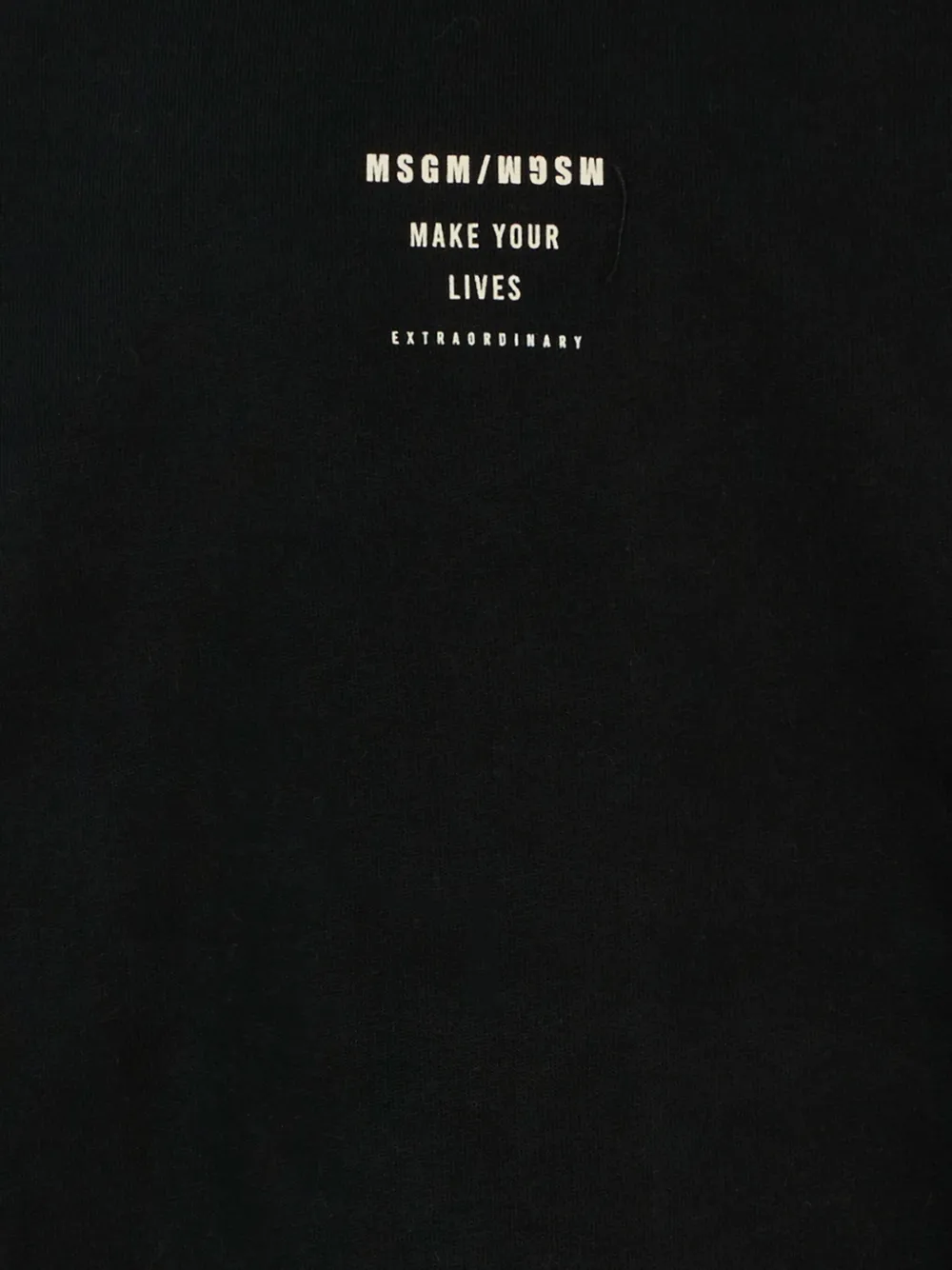MSGM Kids Sweater met ronde hals Zwart
