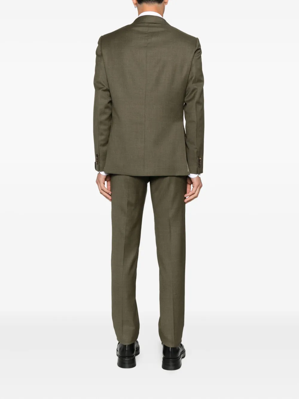 Caruso double-breasted suit Groen