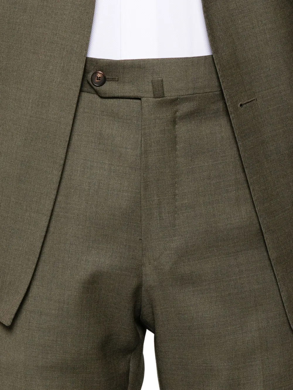 Caruso double-breasted suit Groen