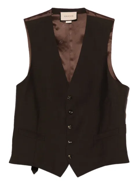 Gucci manteau en laine à boutonnière