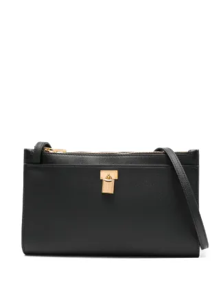 小物 TOM FORD TOM FORD Mini Padlock Leather Cross Body Bag | Black | FARFETCH