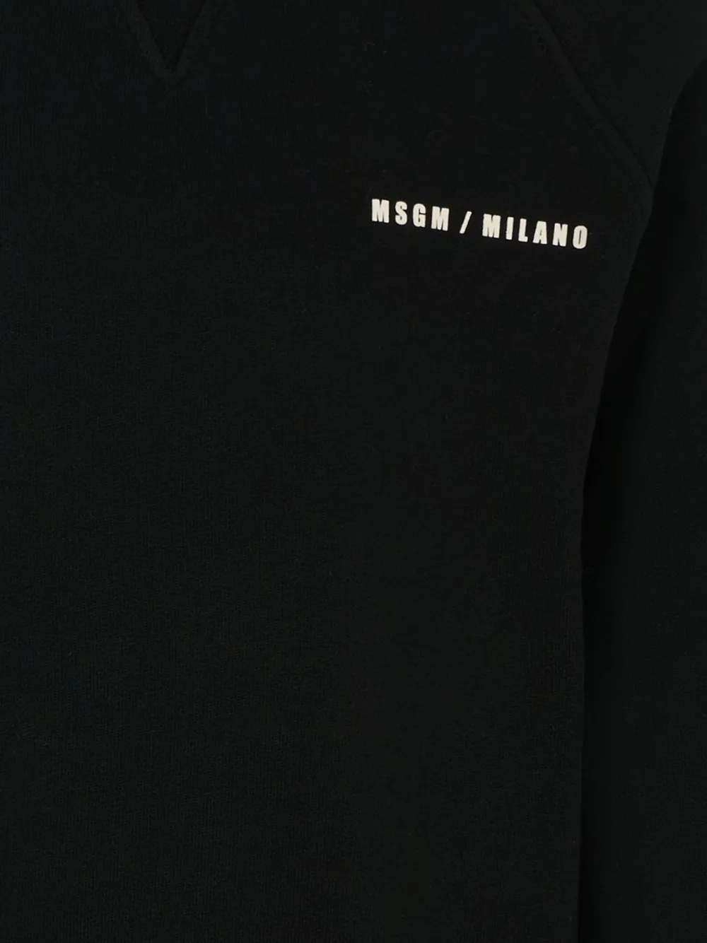 MSGM Kids Katoenen sweater met logoprint Zwart