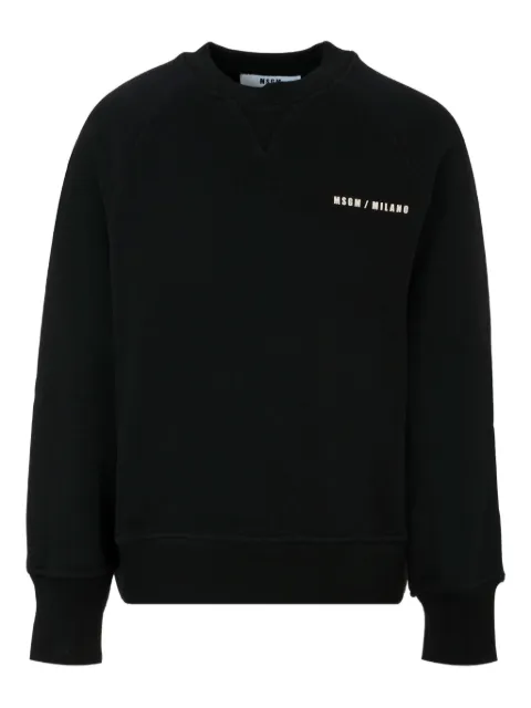 MSGM Kids logo-print cotton sweatshirt