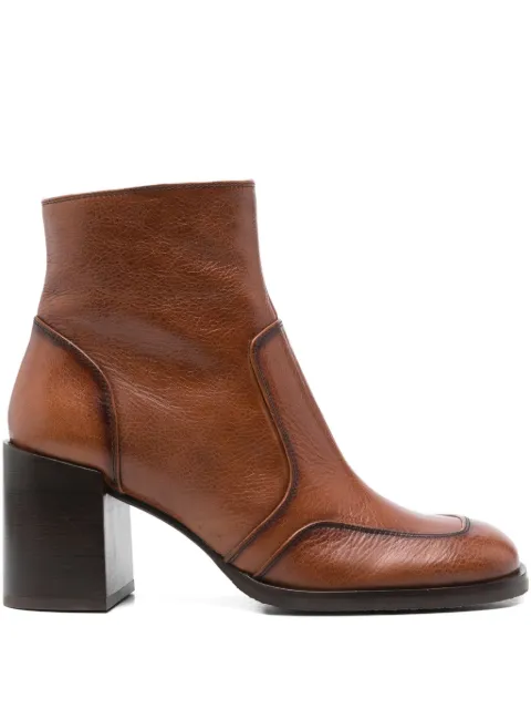 Chie Mihara 75mm leather block-heel ankle boots