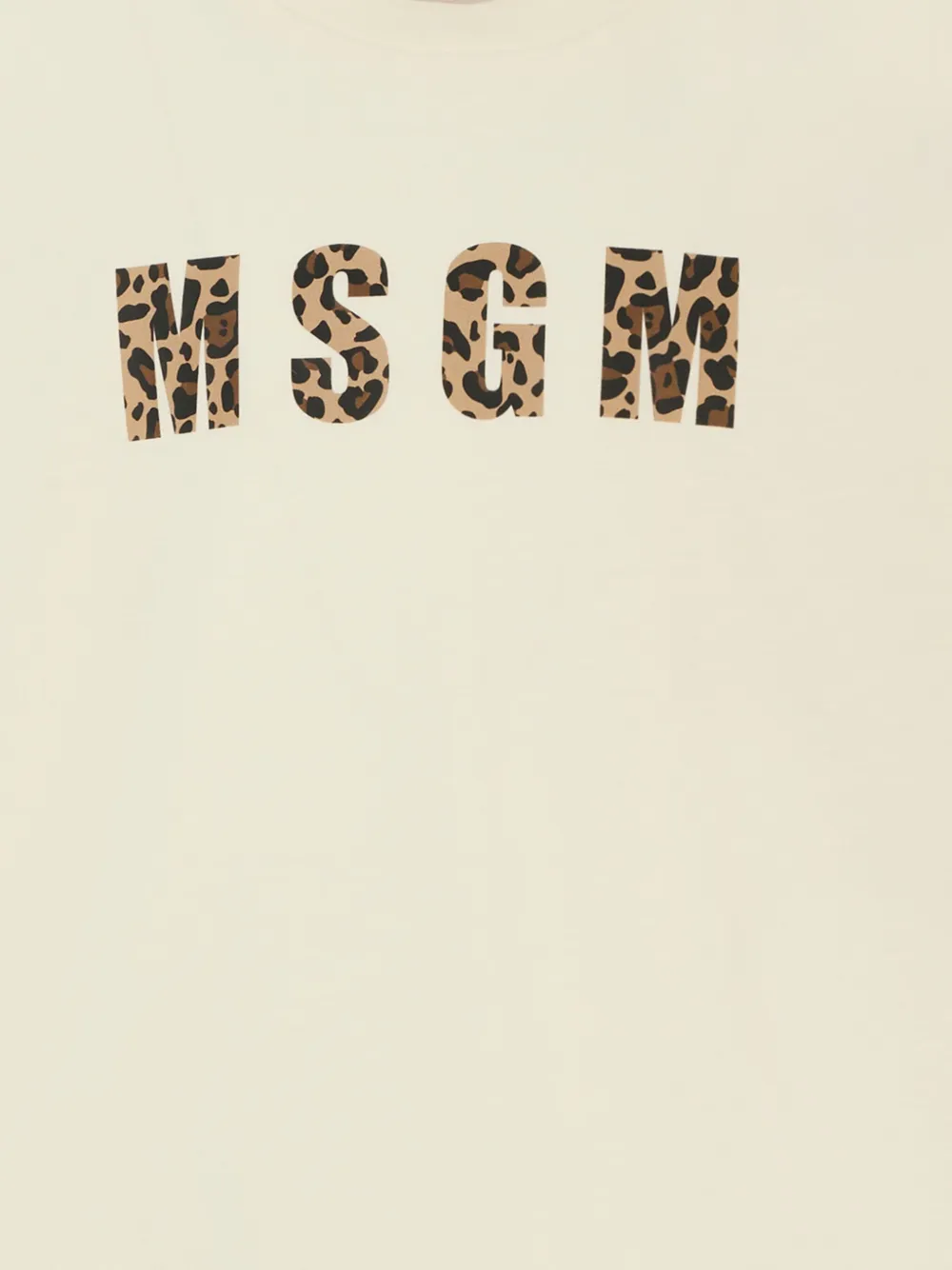 MSGM Kids T-shirt met luipaardprint Wit