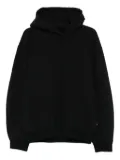 Jil Sander stretch-cotton hoodie - Black