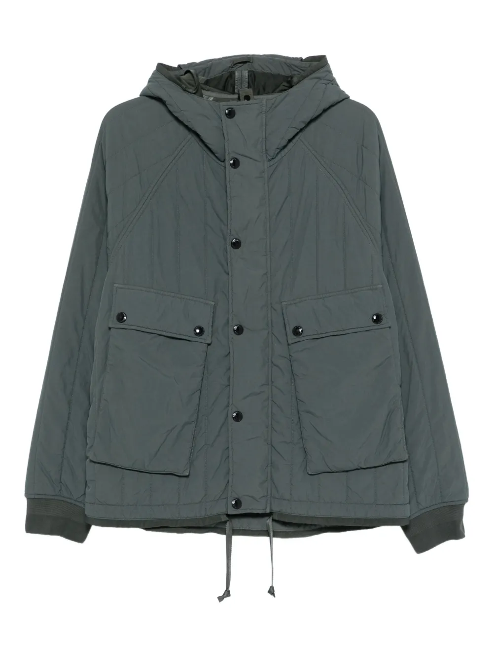 C.P. Company quilted hooded jacket Groen