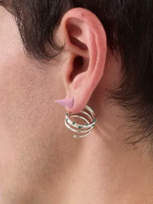 【新品未使用】sunnei ピアス Sunnei ラバライズ ピアス | ブラック | FARFETCH JP