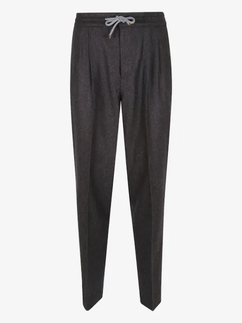 Brunello Cucinelli pleated drawstring trousers