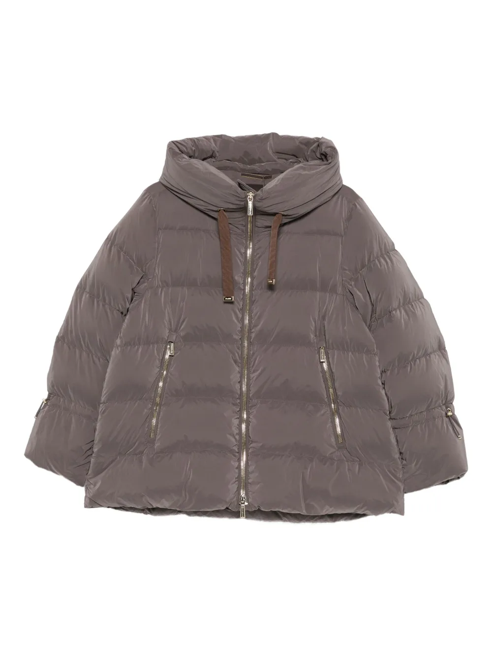 Moorer Giada quilted high-neck jacket Bruin