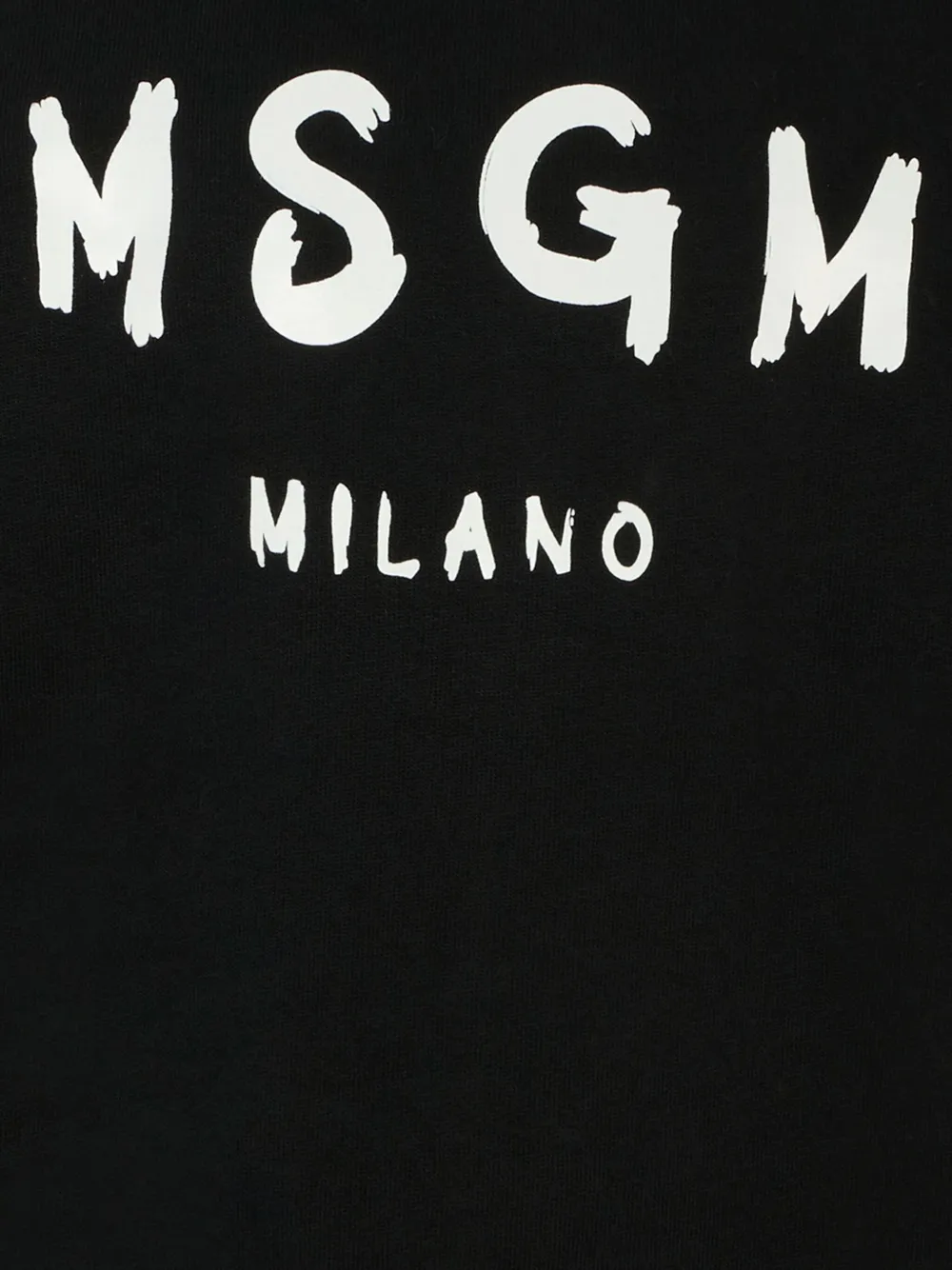 MSGM Kids Katoenen sweater met logoprint Zwart