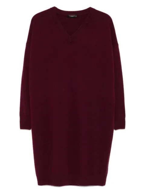 Incentive! Cashmere V-neck cashmere midi dress