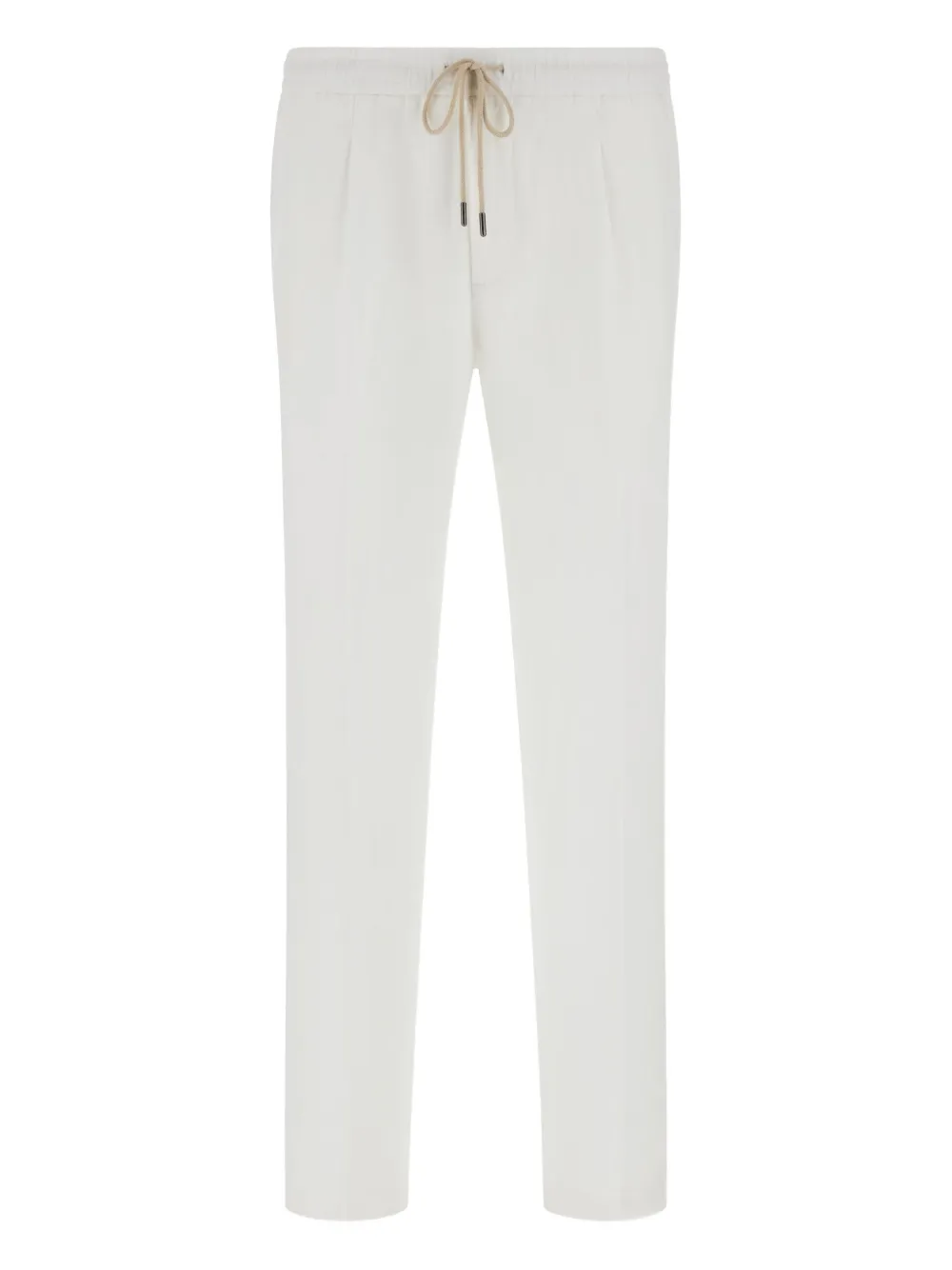 Boggi Milano City broek met trekkoordtaille Wit