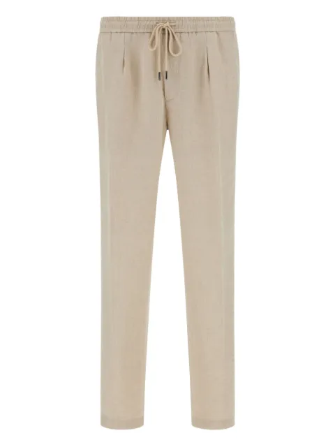 Boggi Milano City drawstring side-dart trousers