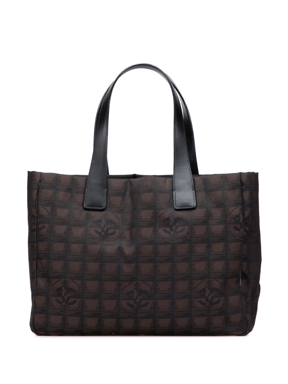 CHANEL Pre-Owned 2004-2005 New Travel Line Nylon tote bag - ブラウン CHANEL Pre-Owned 2004-2005 New Travel Line Nylon tote bag - ブラウン