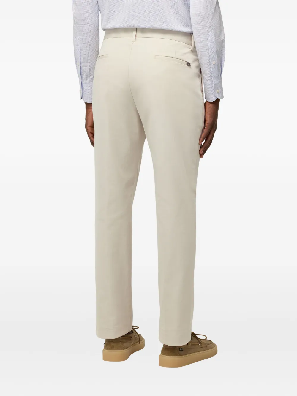 Boggi Milano Broek met detail Beige