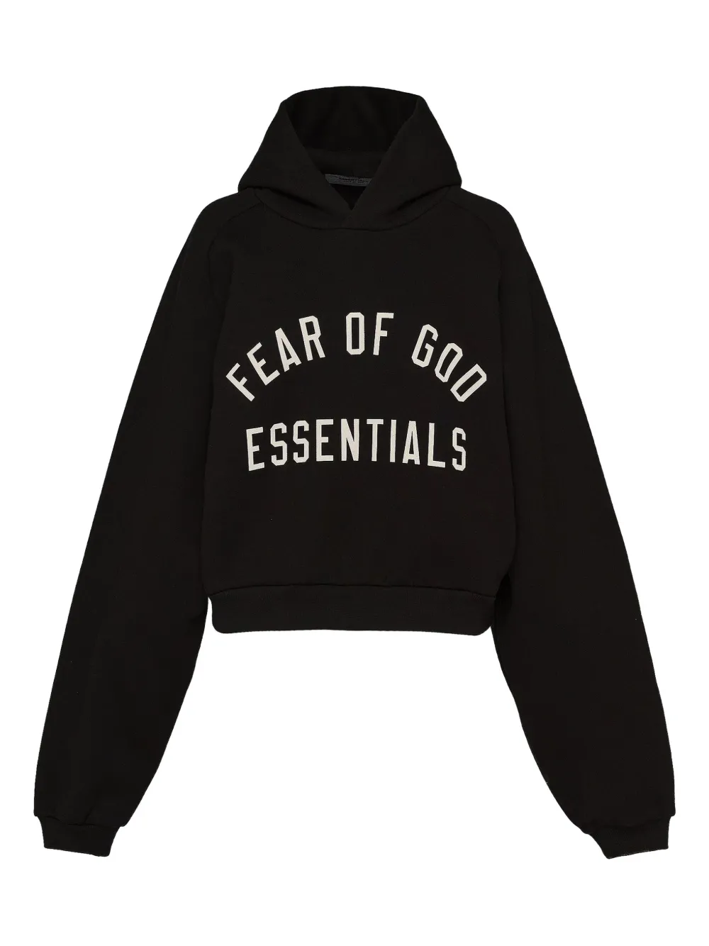 Essentials Logo-detail Hoodie In Black