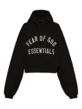 FEAR OF GOD ESSENTIALS logo-detail hoodie - Black