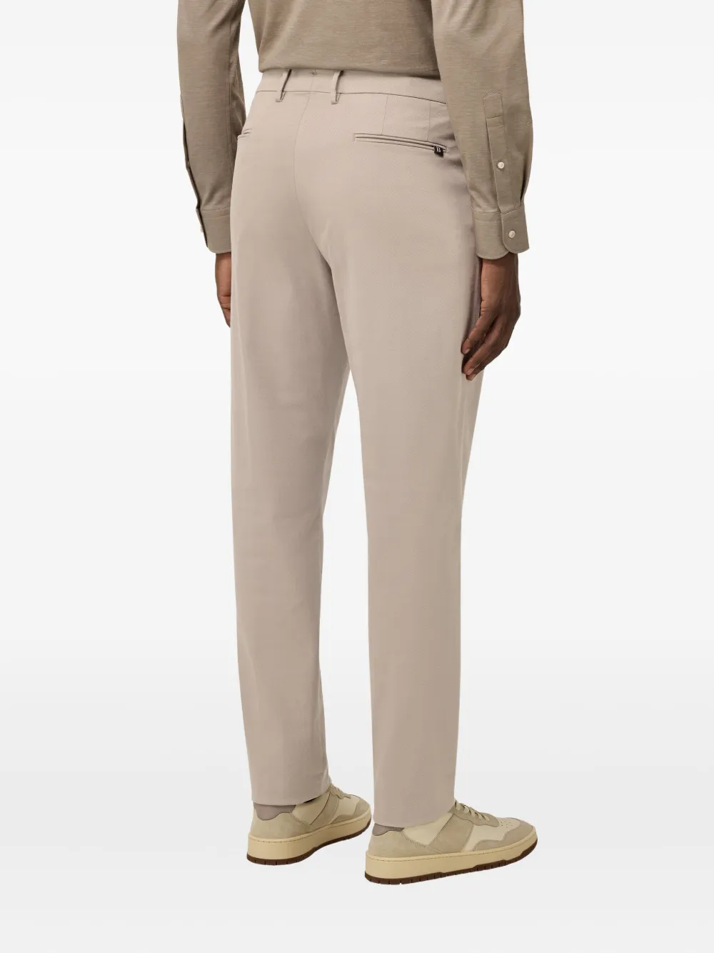 Boggi Milano Broek met knoopsluiting Beige