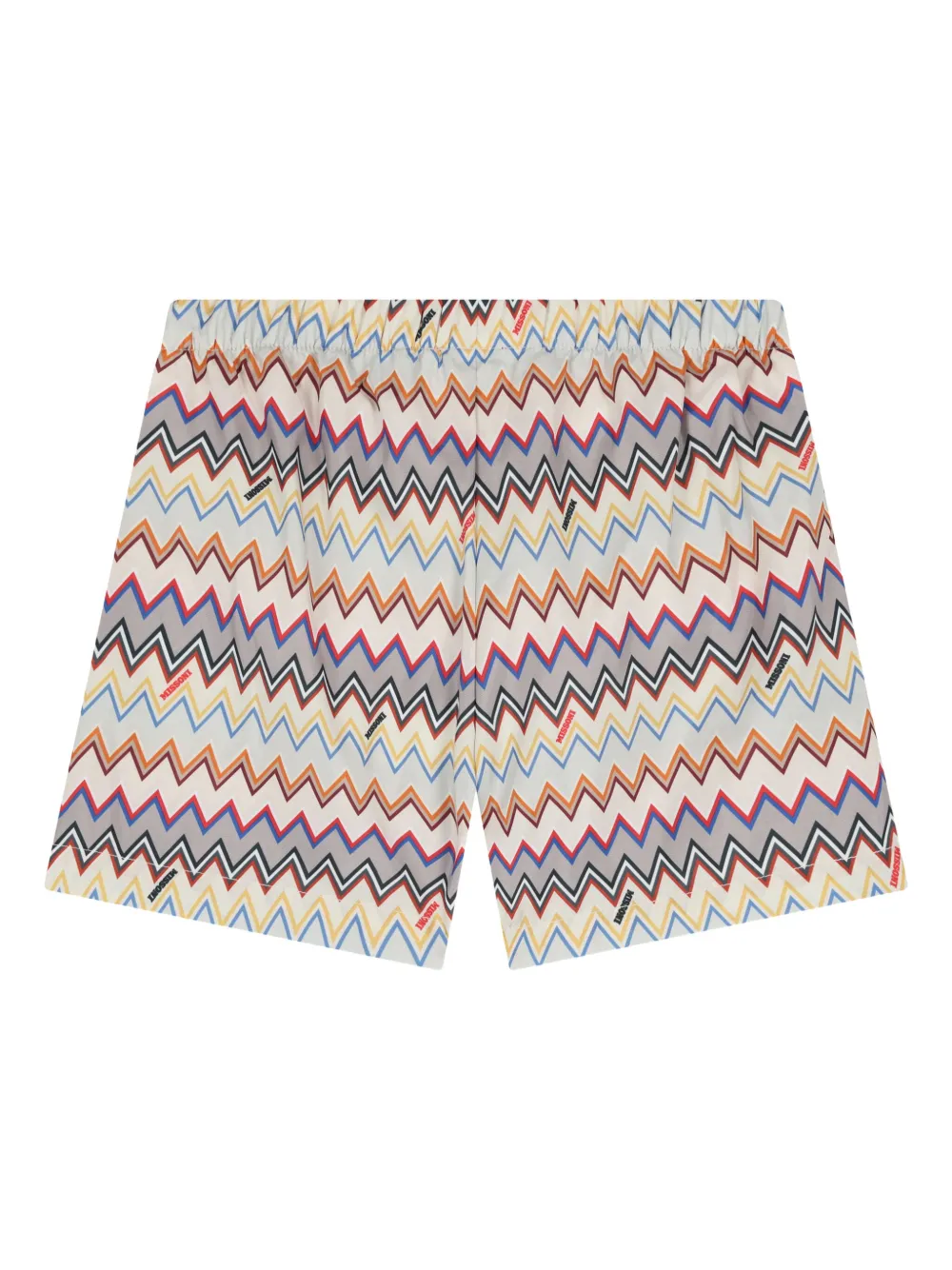 Missoni Kids Zwembroek met zigzag-patroon Beige