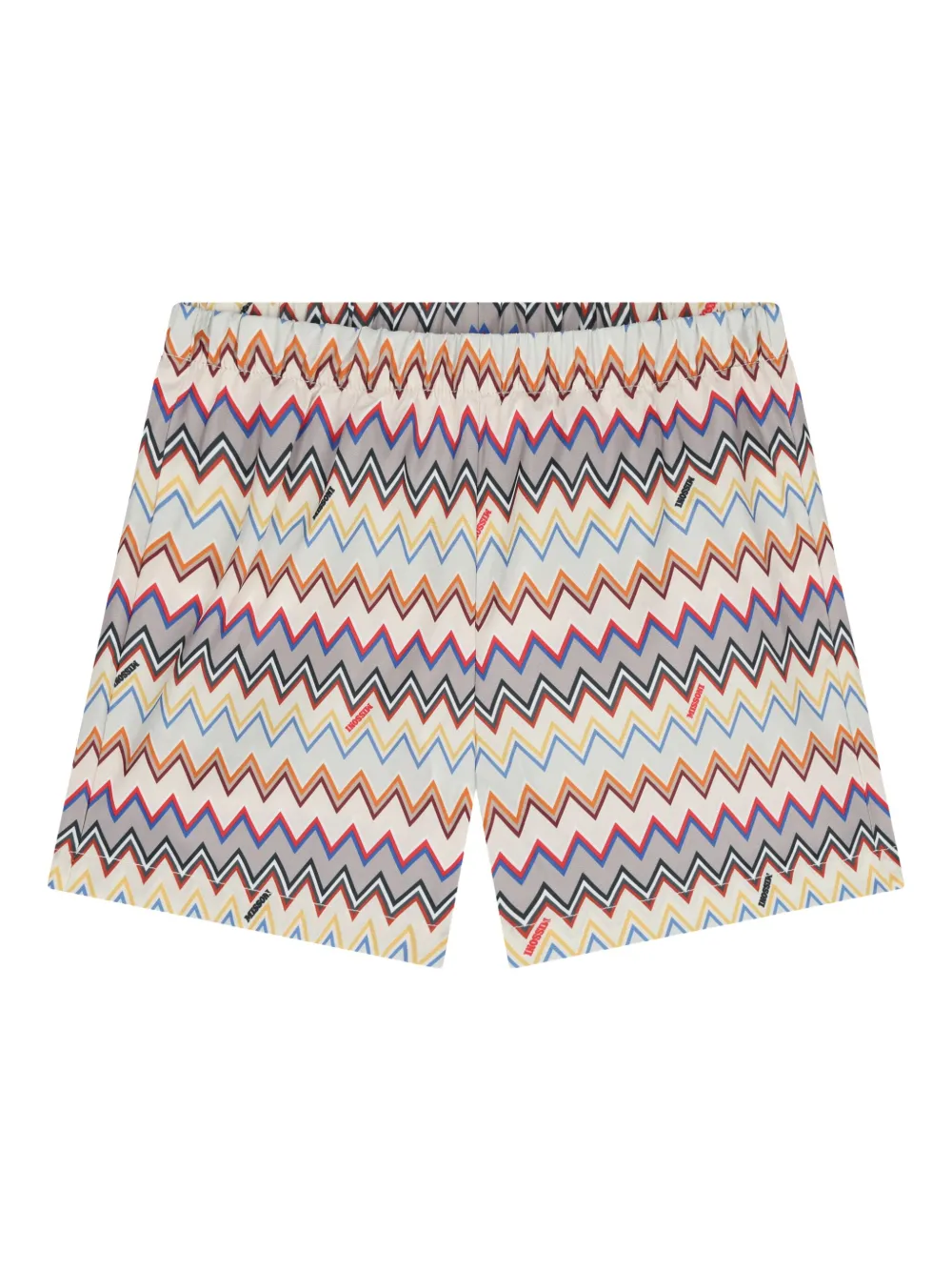 Missoni Kids Zwembroek met zigzag-patroon Beige