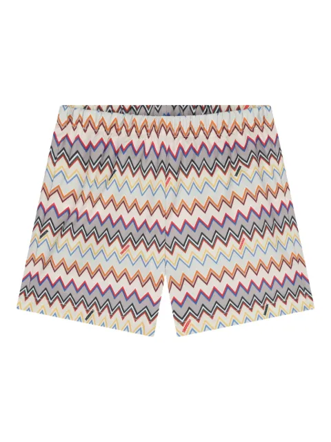 Missoni Kids zigzag-pattern swim shorts