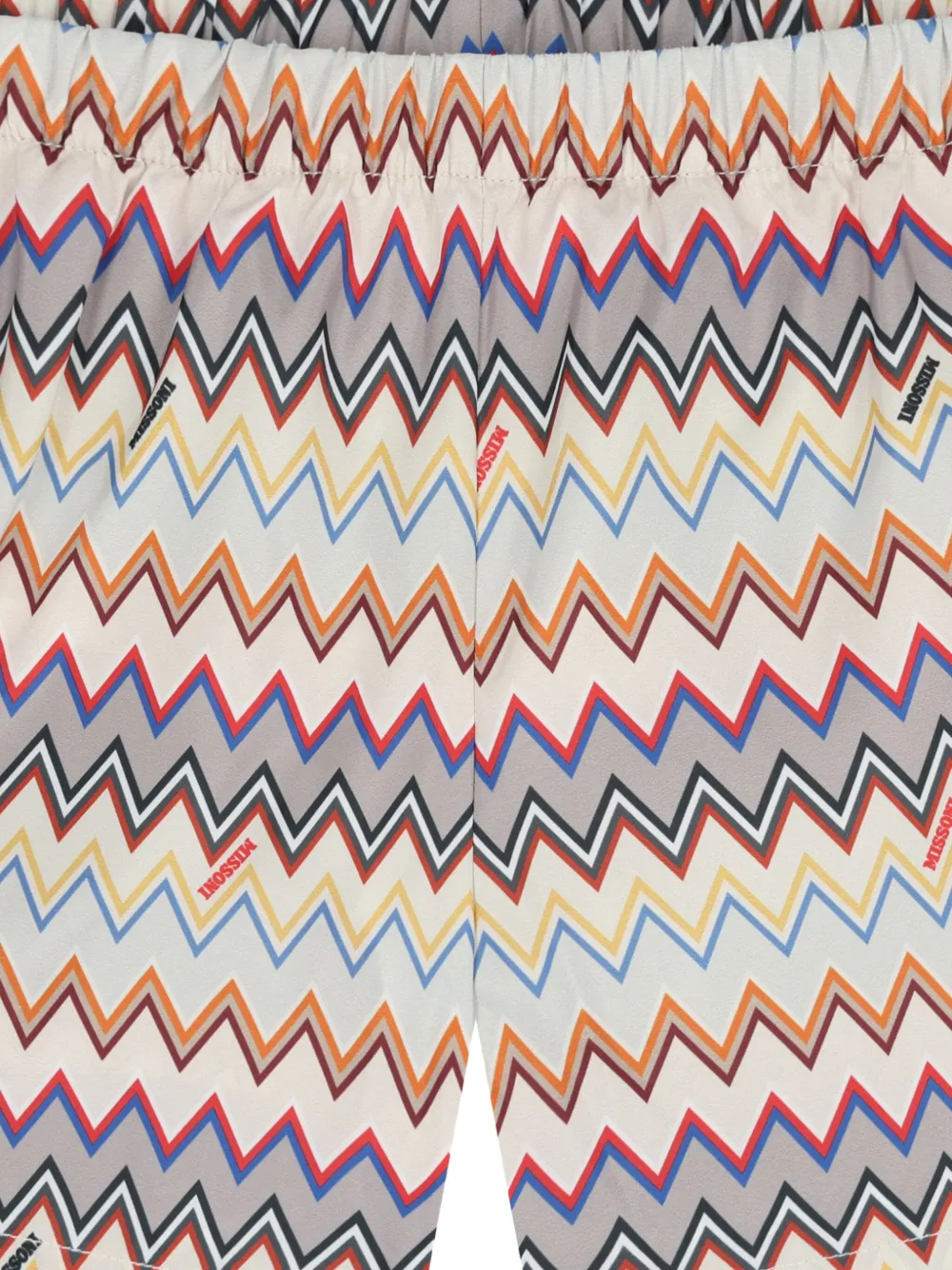 Missoni Kids Zwembroek met zigzag-patroon Beige