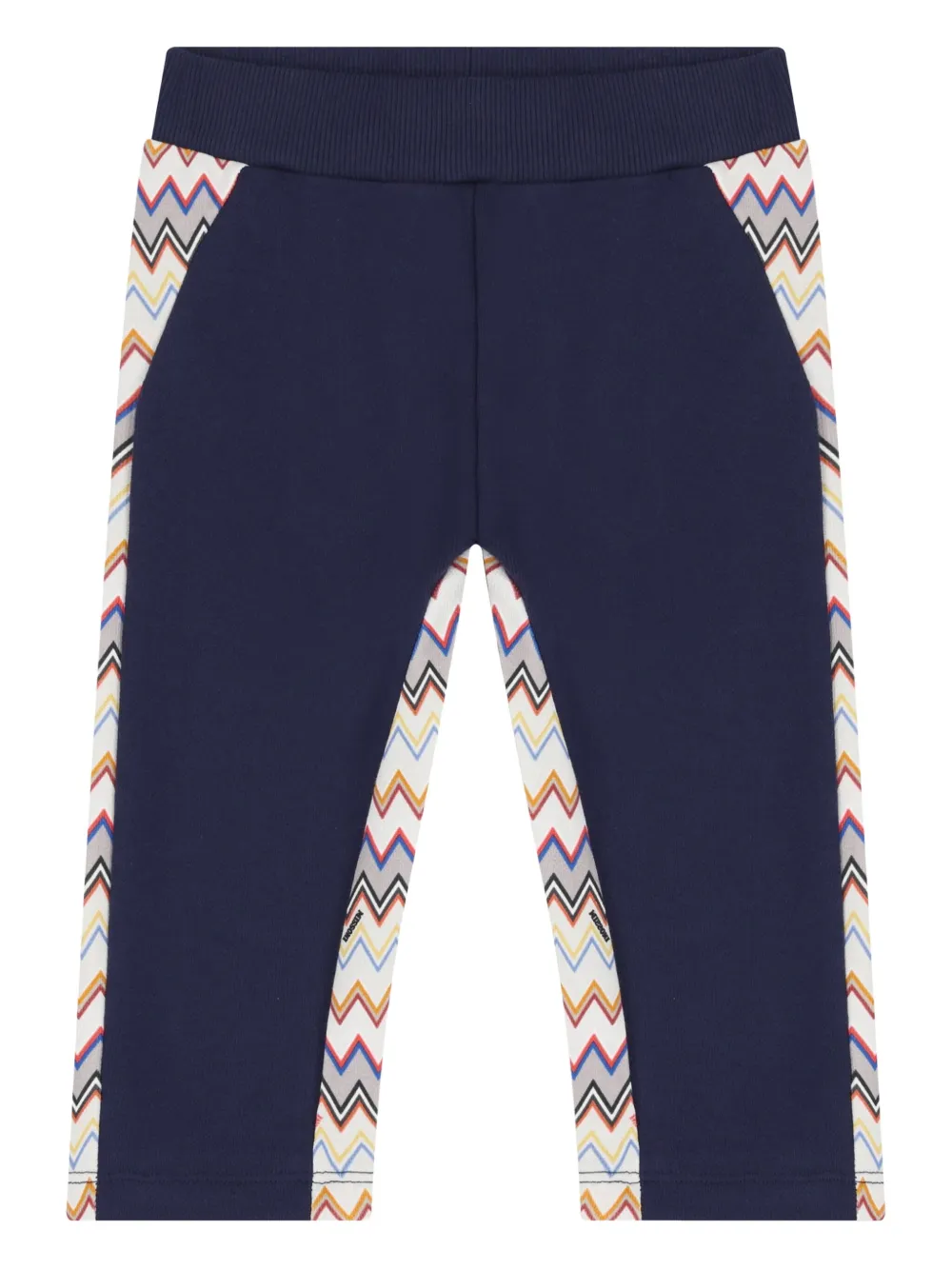 Missoni Kids Broek met zigzag-vlakken Blauw