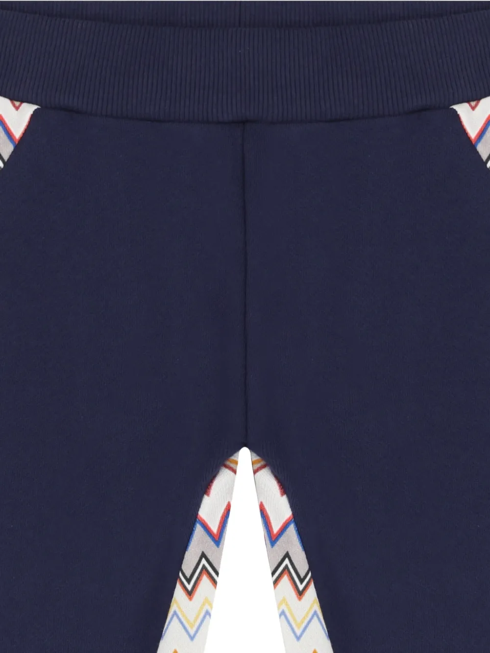Missoni Kids Broek met zigzag-vlakken Blauw