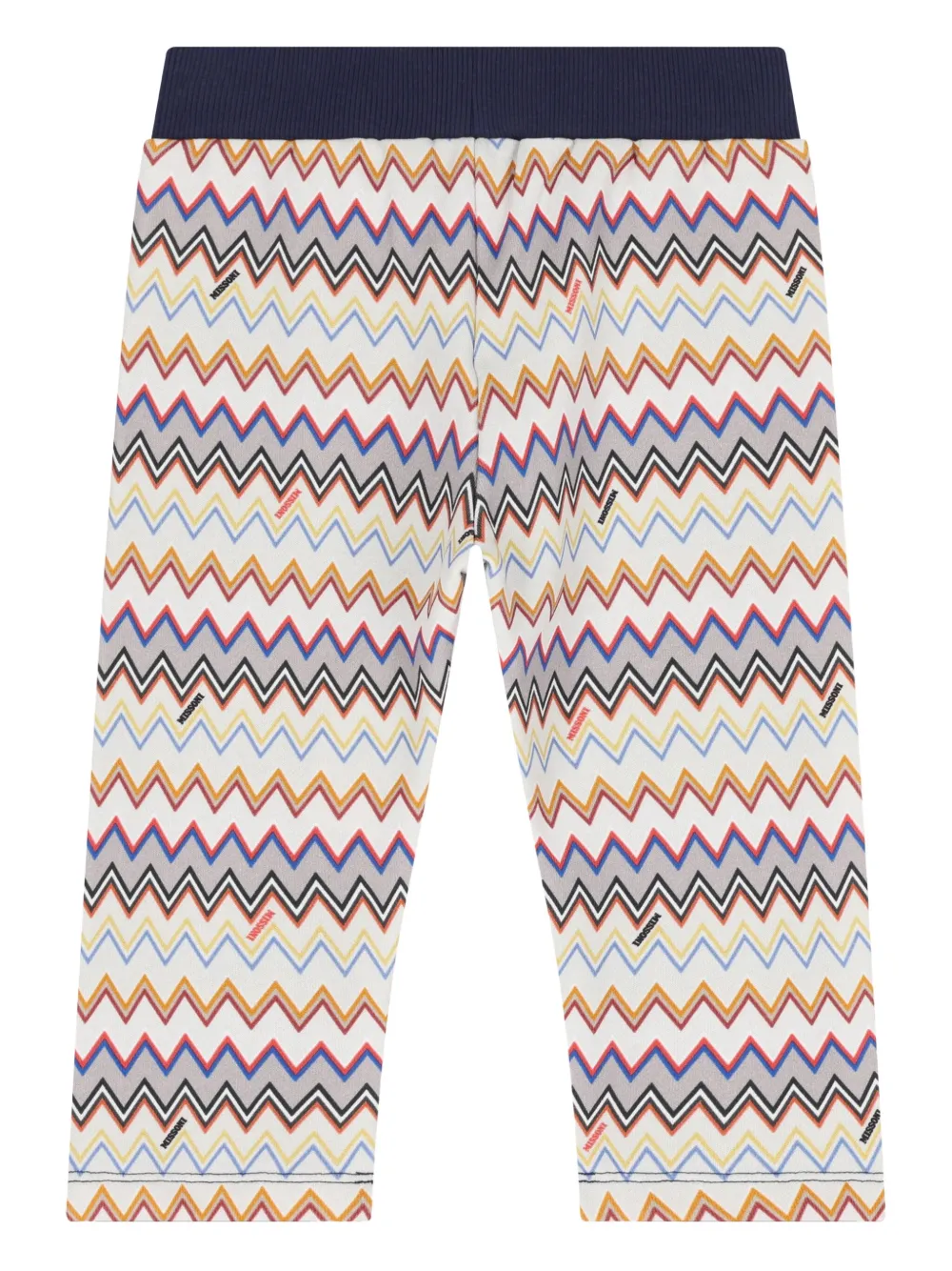 Missoni Kids Broek met zigzag-vlakken Blauw