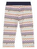 Missoni Kids zigzag-panelled trousers - Blue