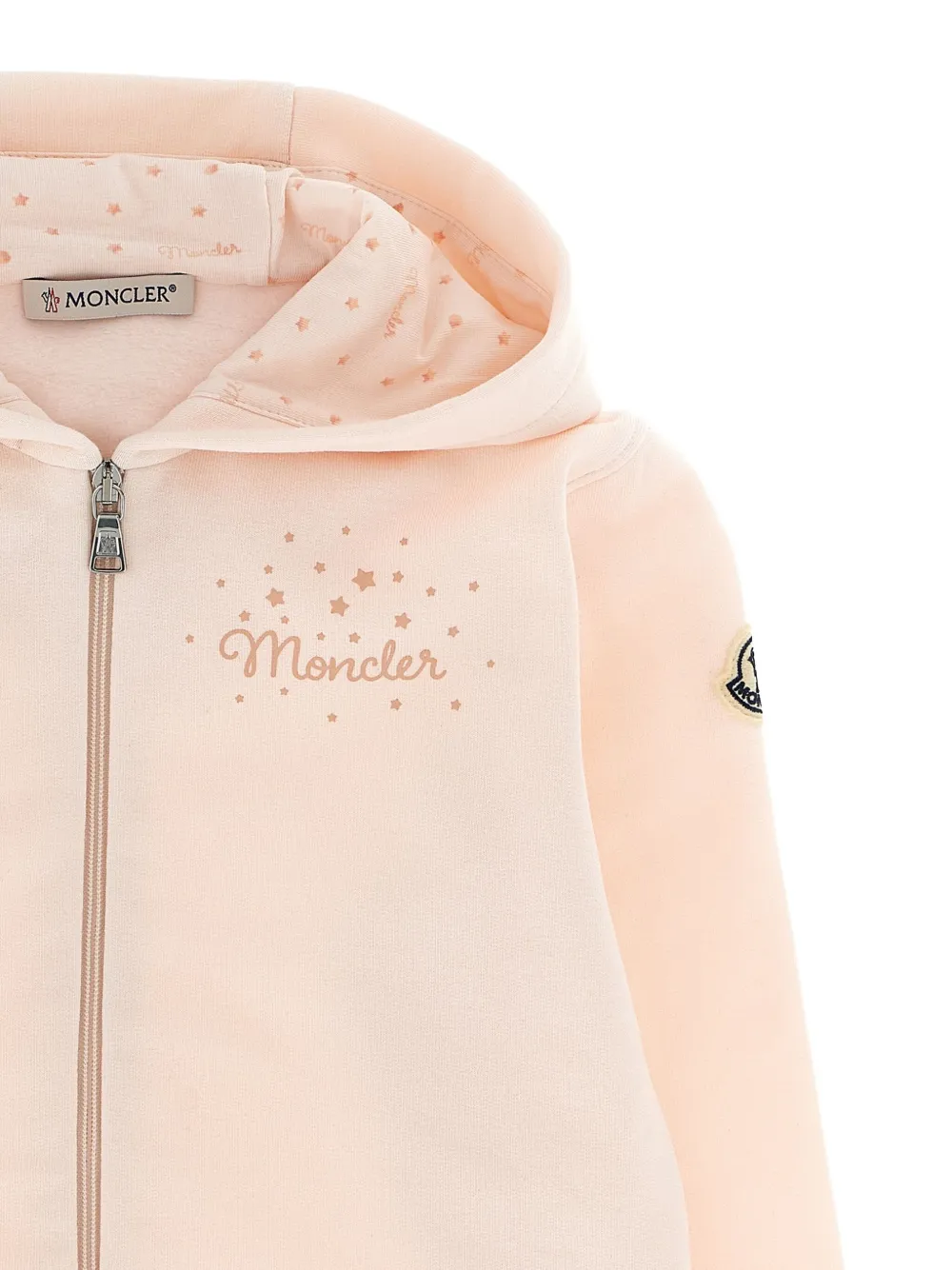 Moncler Enfant Trainingspak met logopatch en sterpatroon Roze