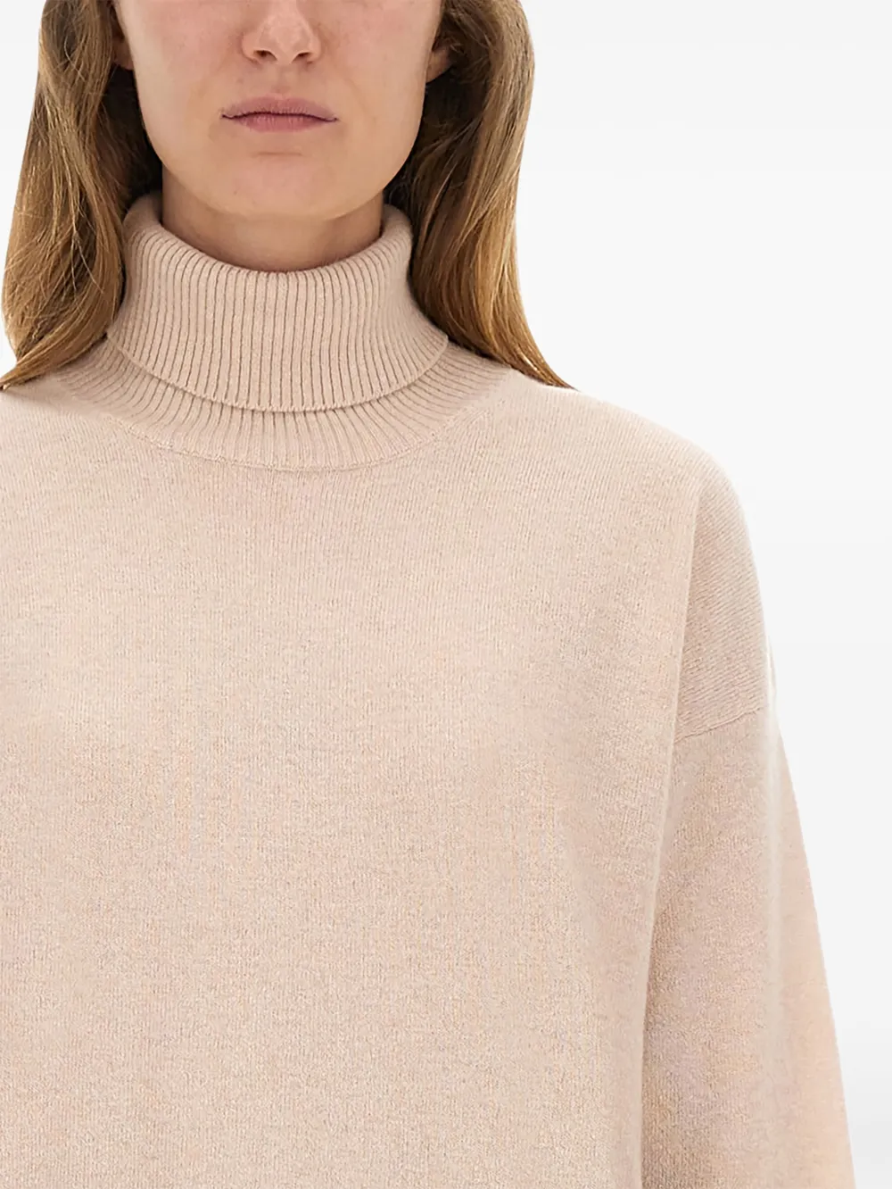  Woolrich Roll-neck Knitted Top - Pink 
