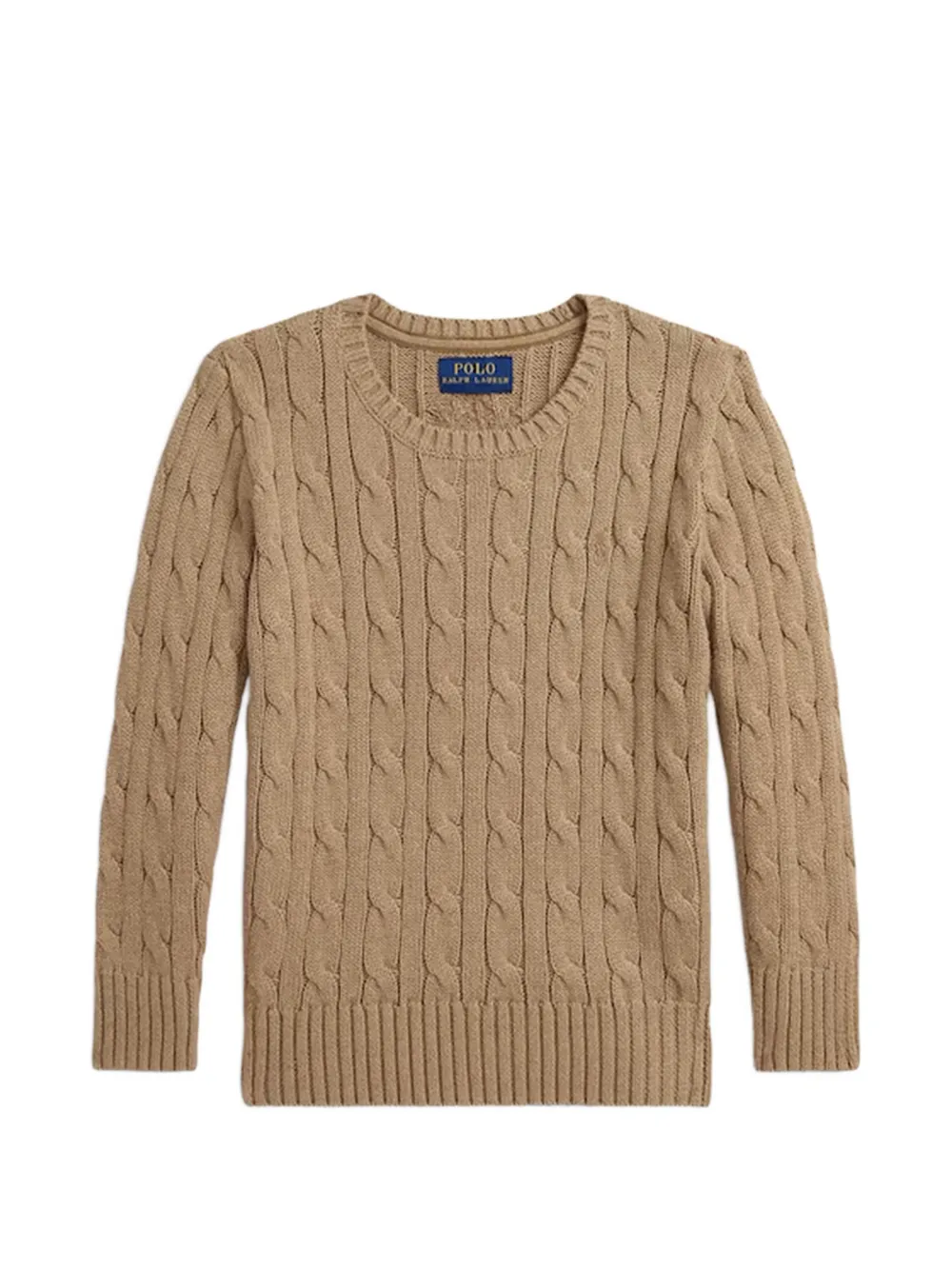 POLO RALPH LAUREN KIDS cable-knit sweater - Toni neutri