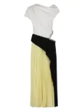 Simkhai Andromeda pleated crystal-embellished midi dress - White