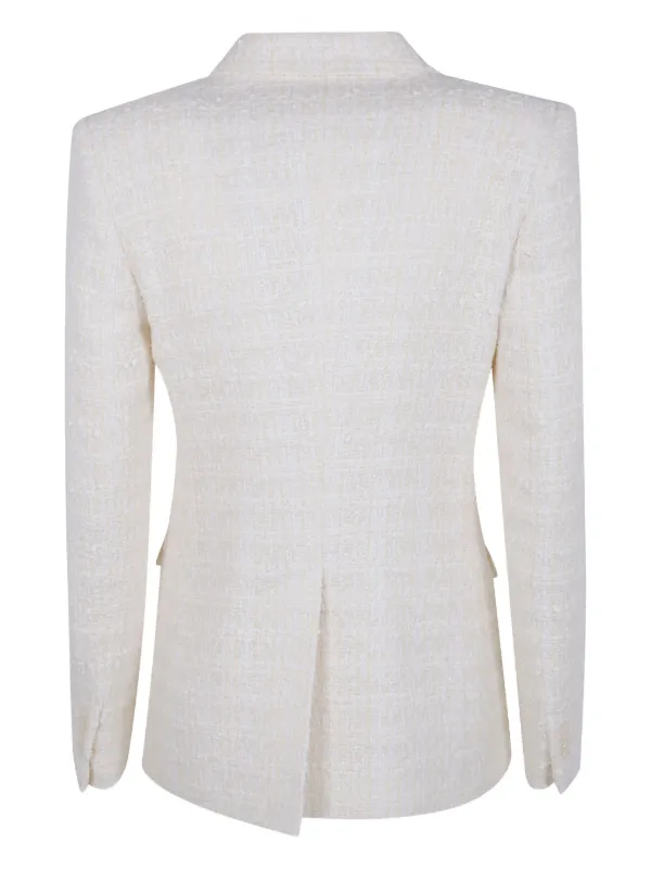 TAGLIATORE ツイードダブルジャケット Tagliatore ツイード ダブルジャケット | ホワイト | FARFETCH JP