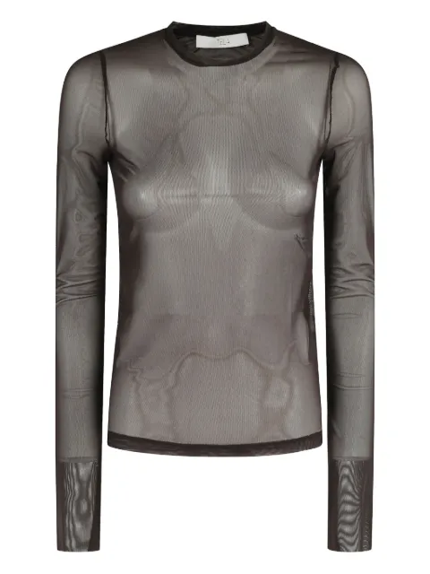Tela mesh long-sleeve top
