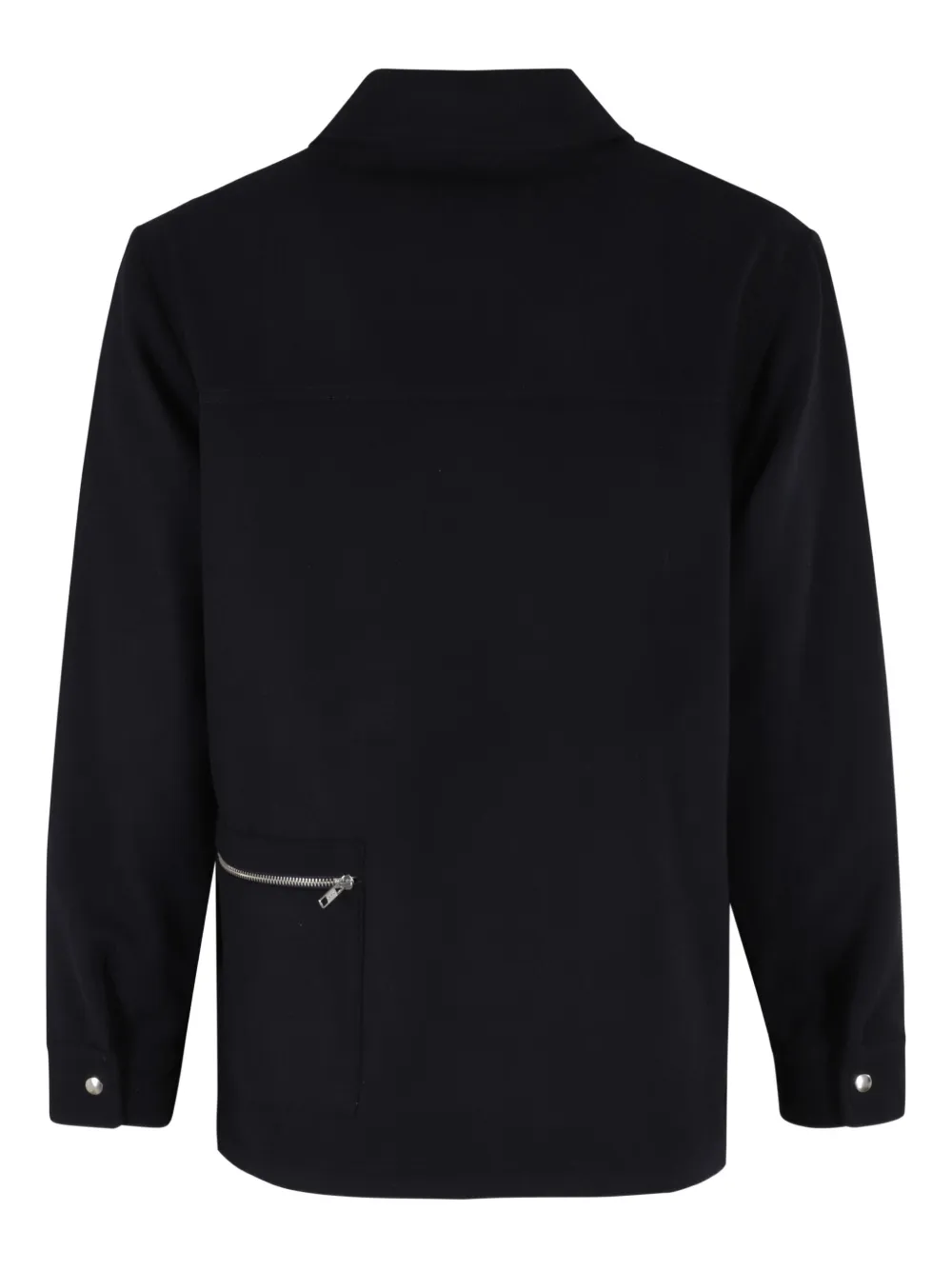 Department Five Button-fastening Pocket Jacket In Black