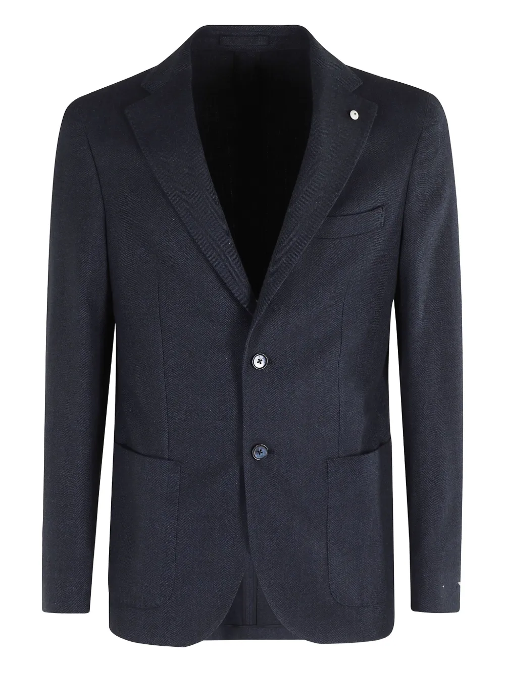 cotton patch-pocket blazer