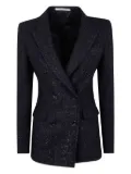 Tagliatore metallic tweed double-breasted blazer - Black