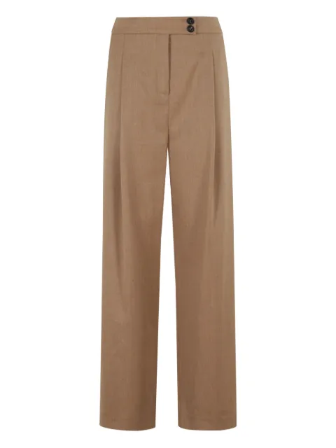 Eleventy pleated-front straight trousers