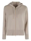 Eleventy hooded zip-up cardigan - Neutrals