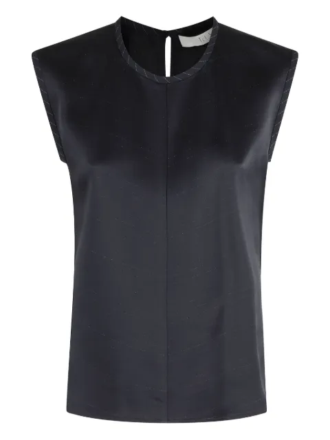Tela stripe-pattern sleeveless top