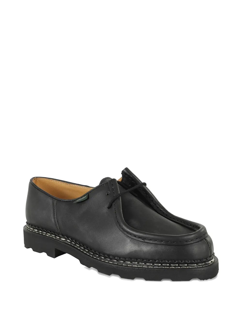Paraboot leather lace-up derby shoes Black