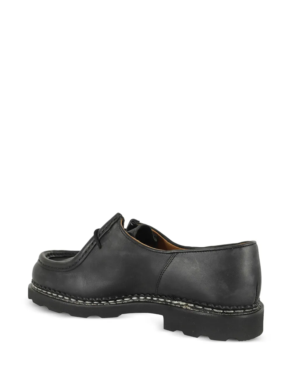 Paraboot leather lace-up derby shoes Black