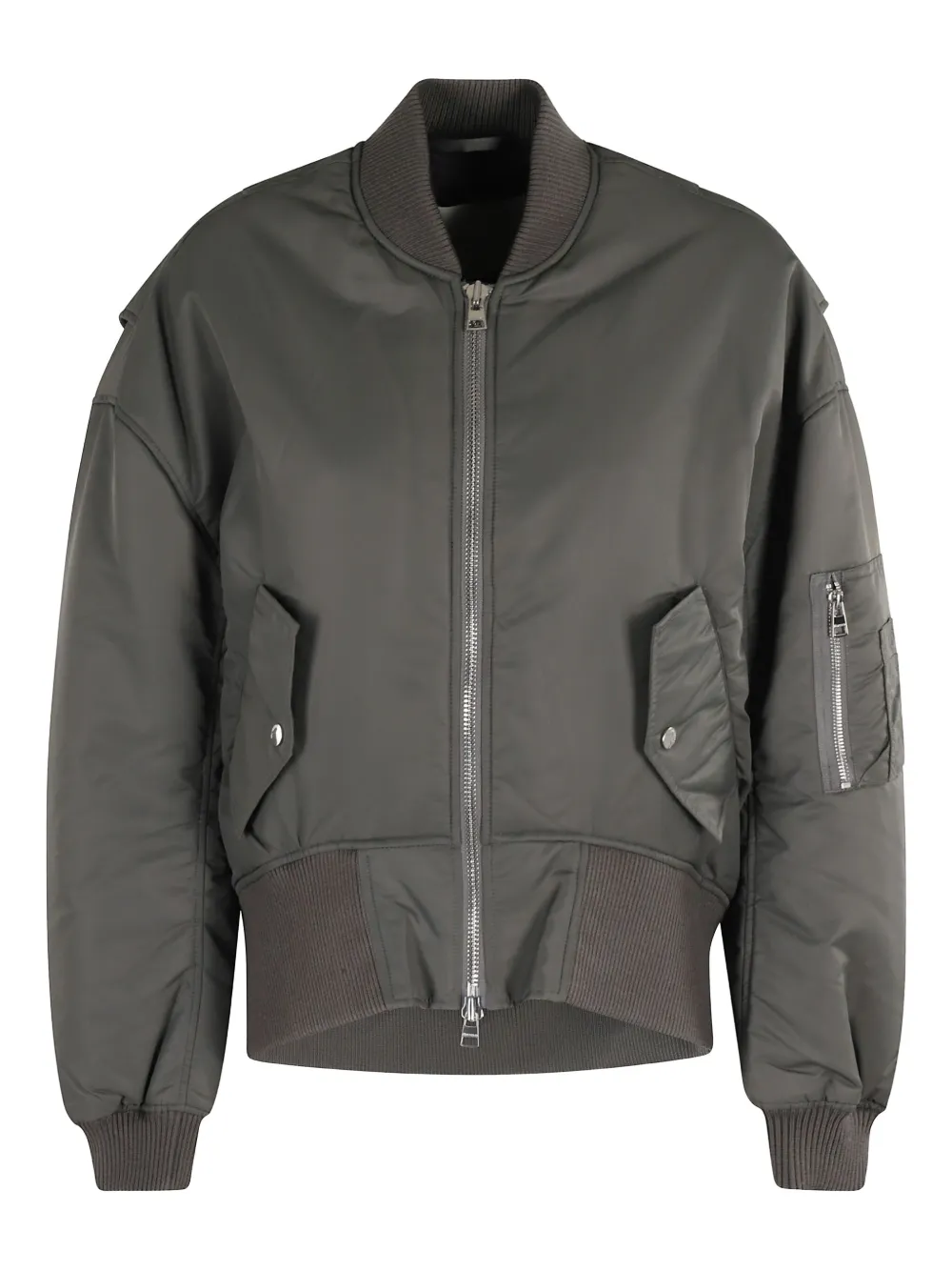logo-patch bomber jacket